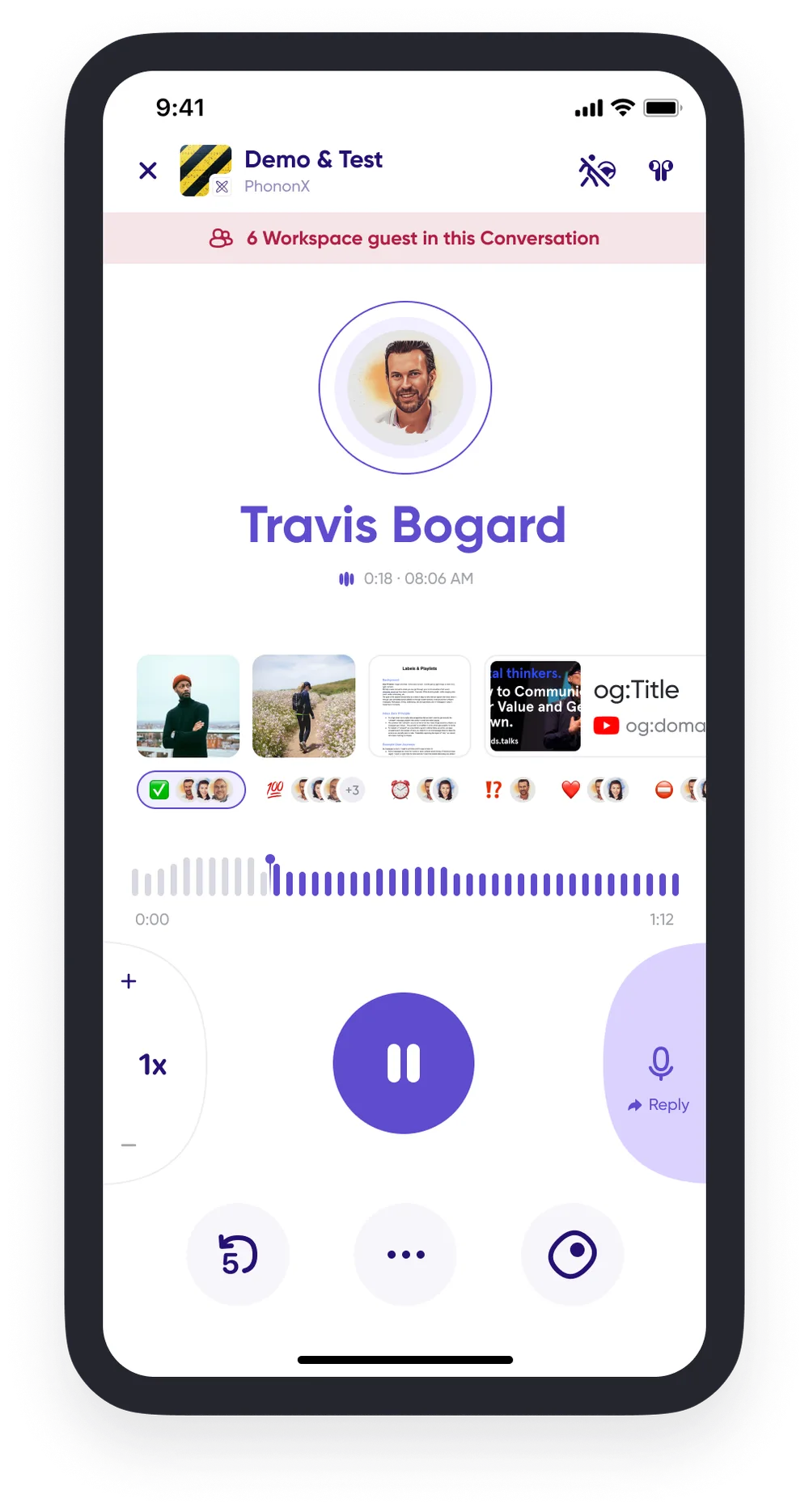Applying a follow-up label from the Distracted Mode player