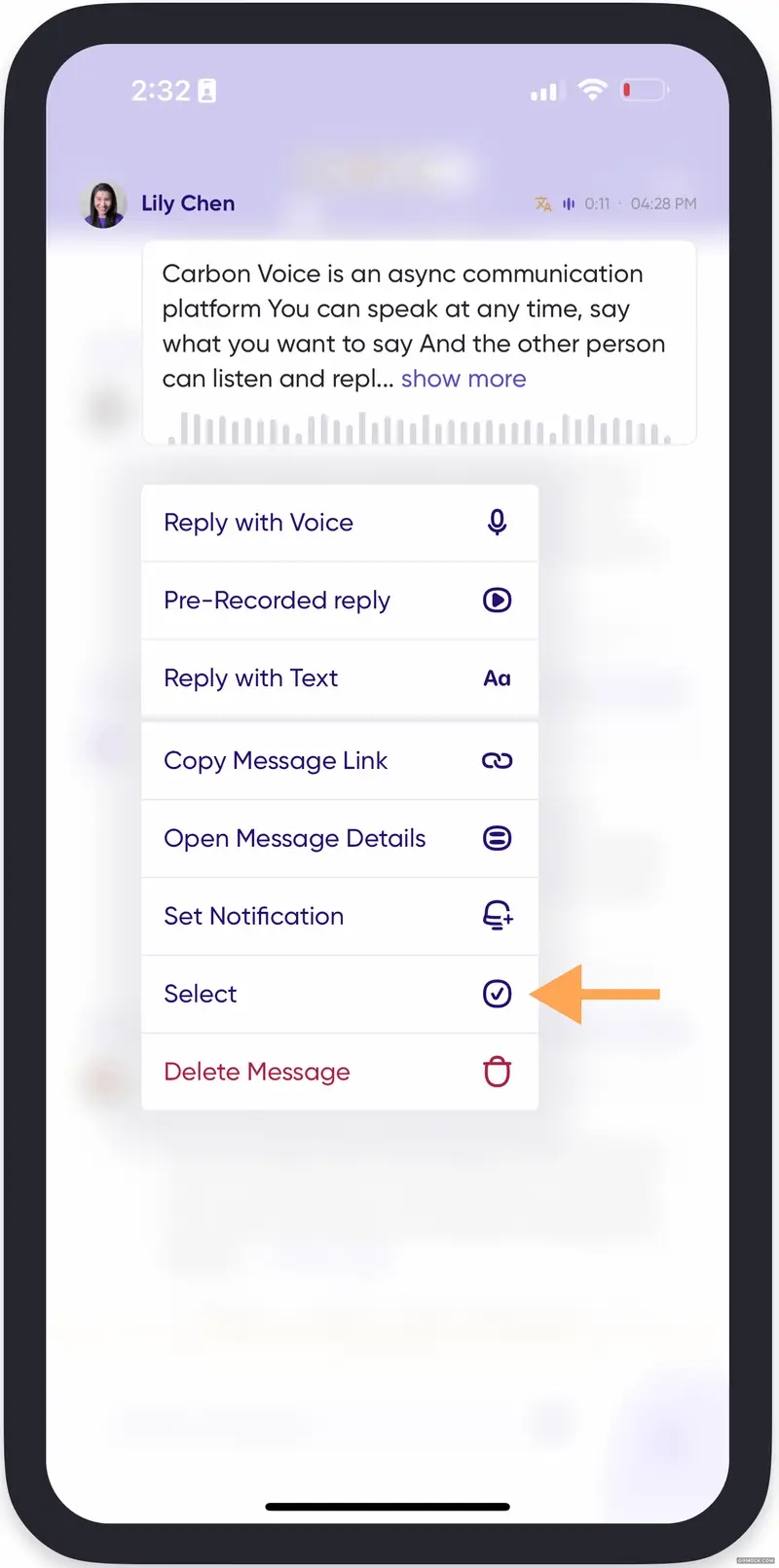 Get transcript