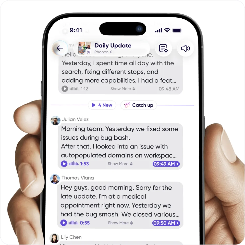 A conversation with a line marking where the new messages start